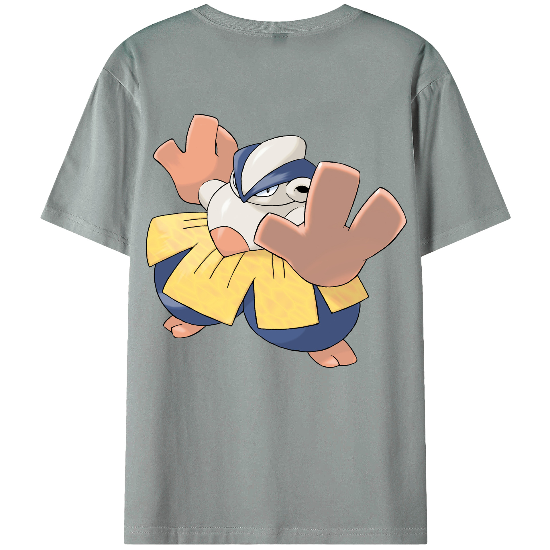 （画像用） ポケットモンスター Pokémon 綿100％ メンズ半袖Tシャツ（バックプリント） 通気性